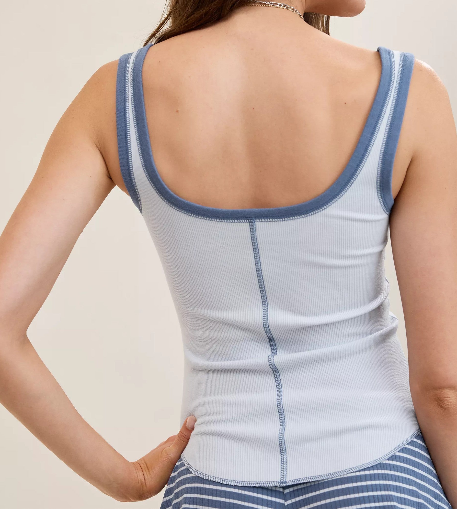 Einfarbiges Sommer-Casual-Top